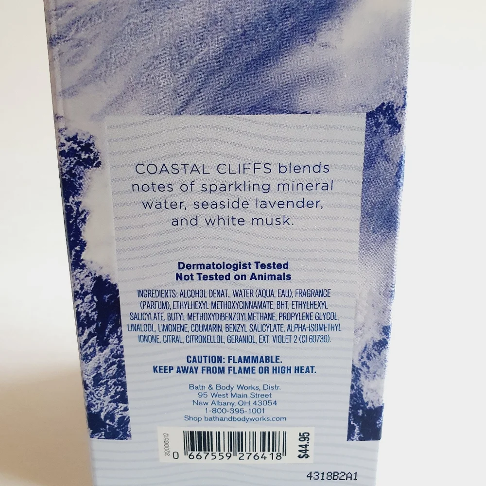 Bath & Body Works Men's Collection Coastal Cliffs 100 ml/3.4 fl oz